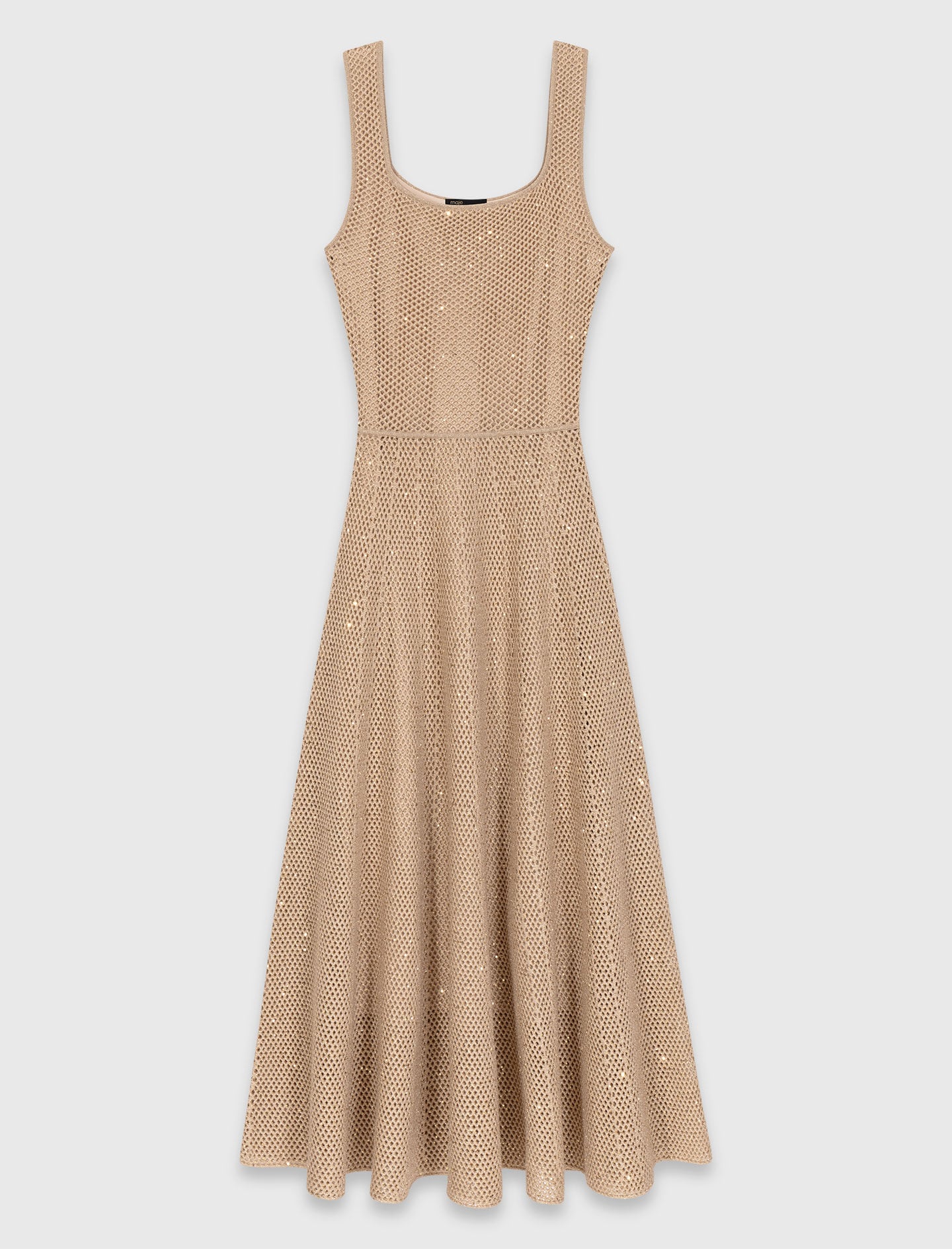 Maje Rhinestone knit maxi dress