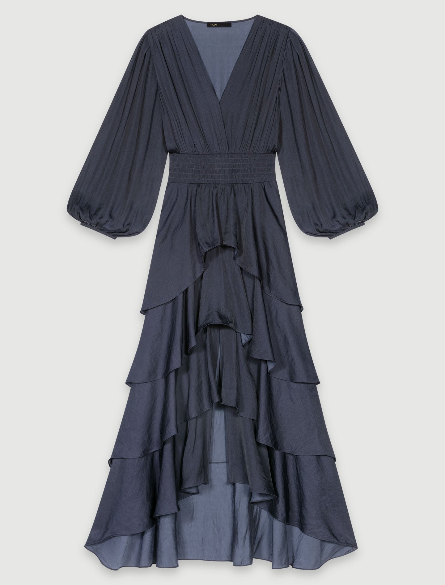 Maje Ruffled maxi dress