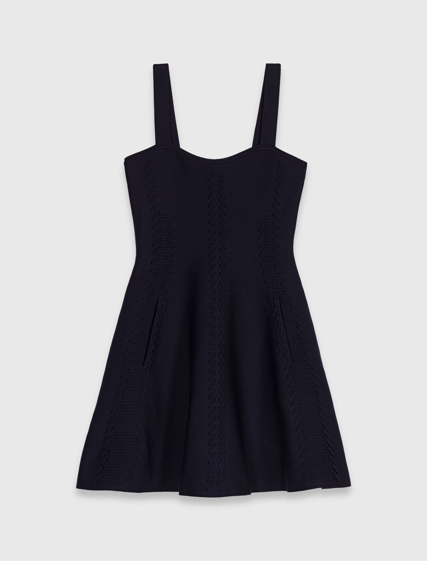 Maje Mini knitted babydoll dress