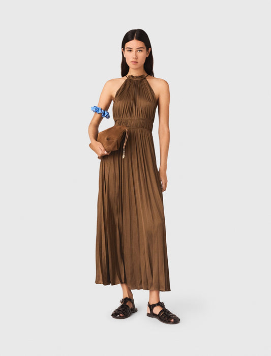 Maje Pleated maxi dress
