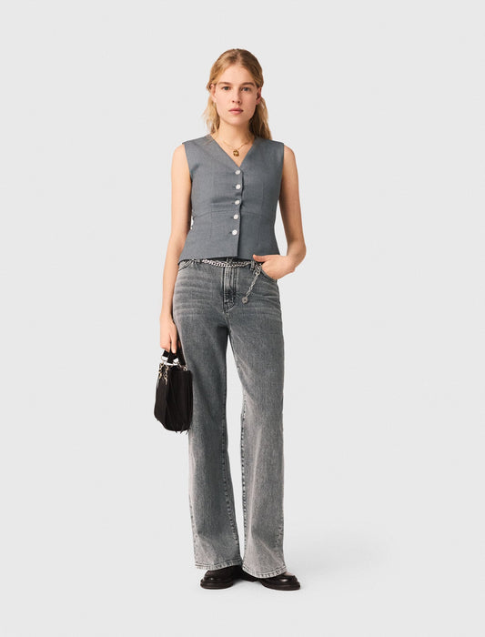 Maje Jewel-button tailored vest