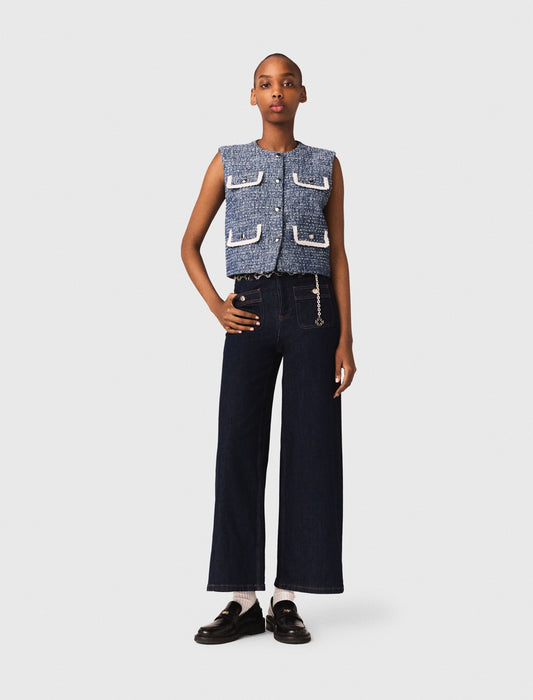 Maje Tweed vest
