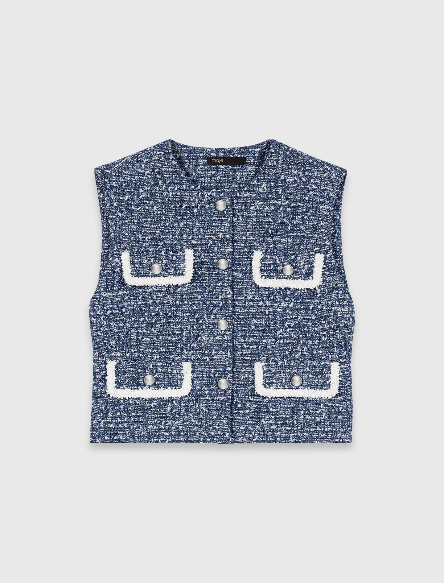 Maje Tweed vest