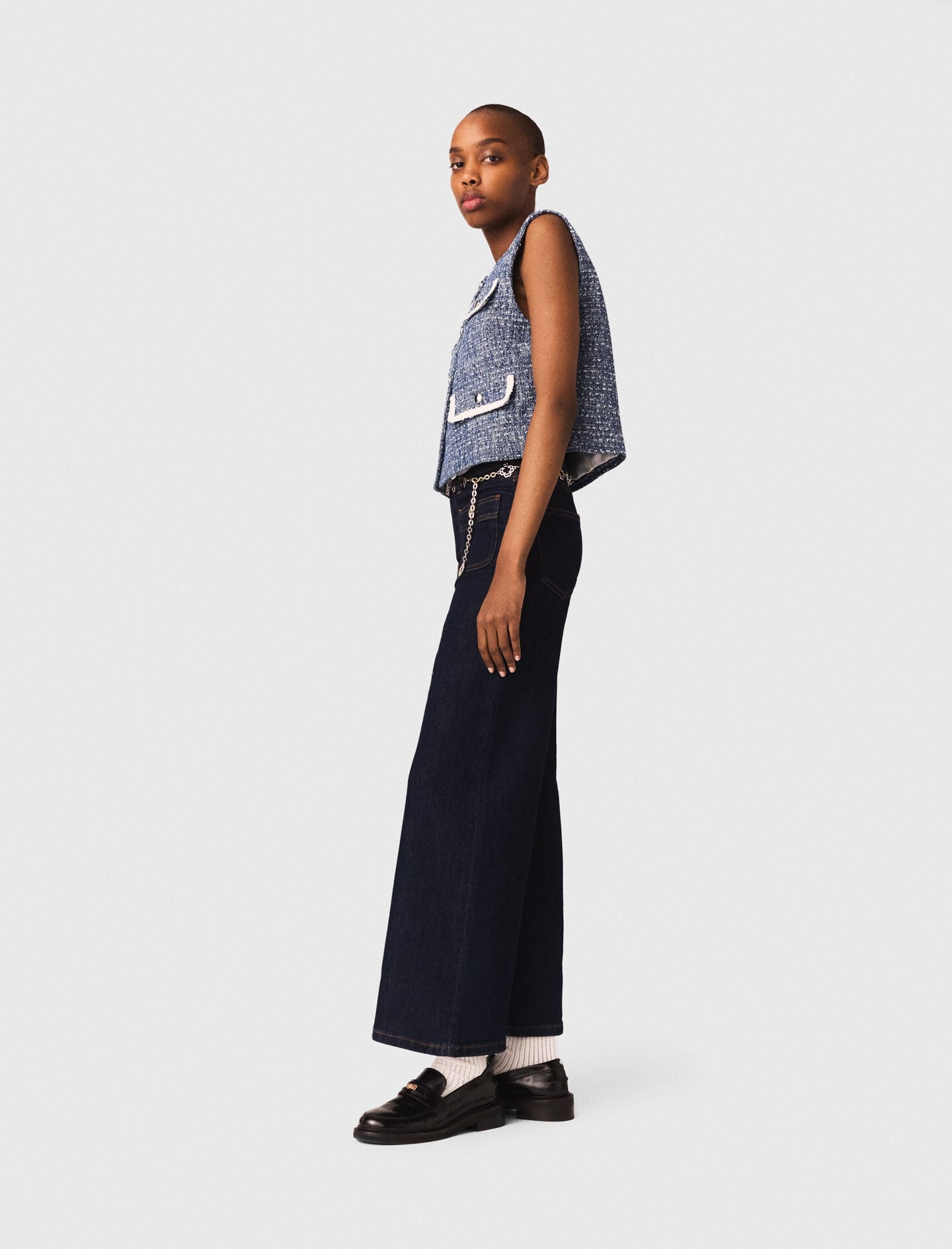 Maje Tweed vest
