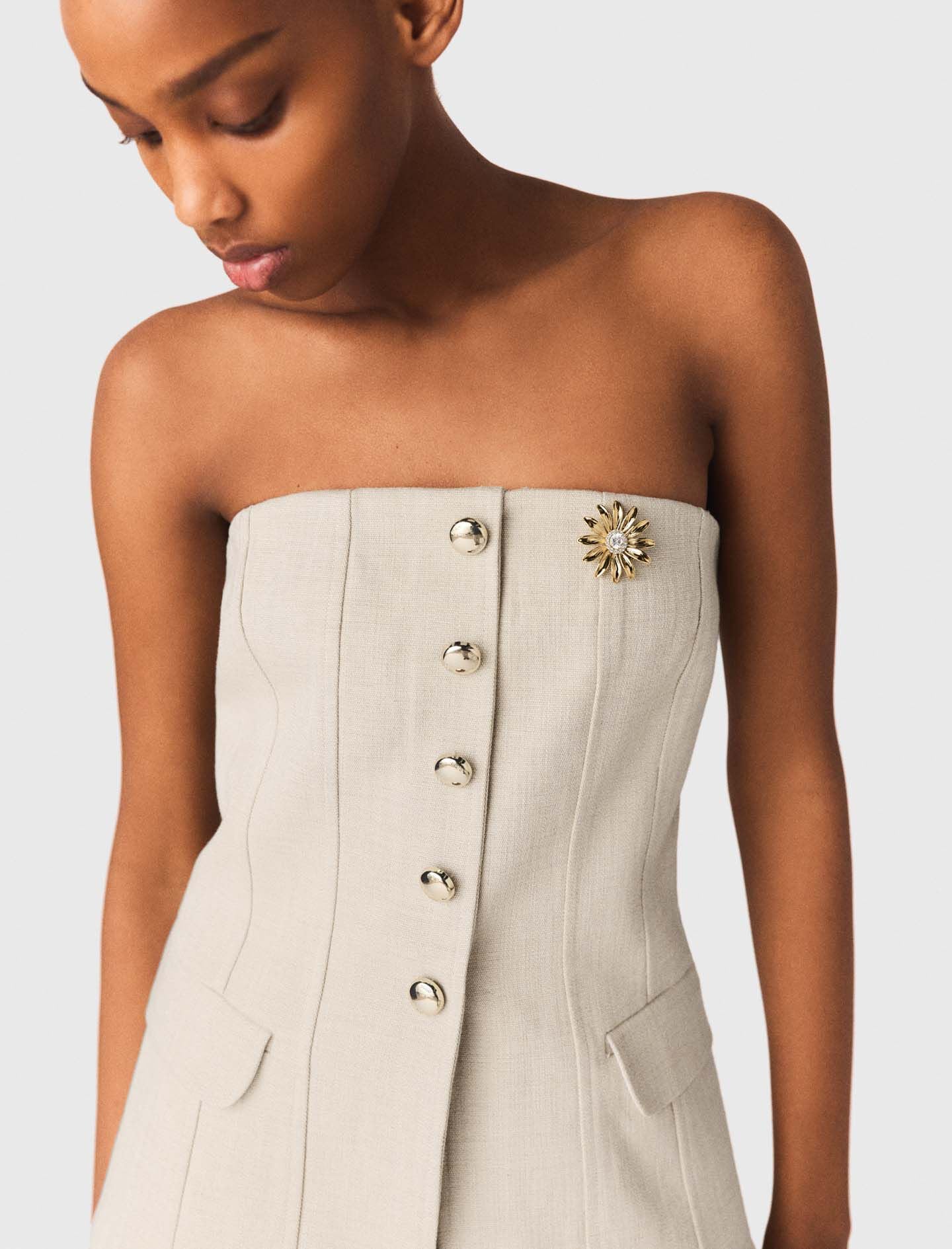 Maje Tailored bustier top