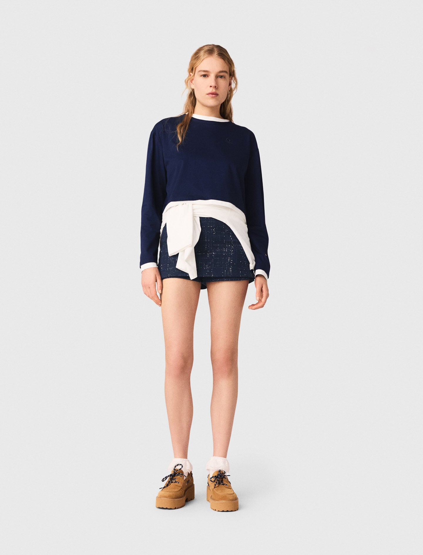 Maje Layered-effect T-shirt