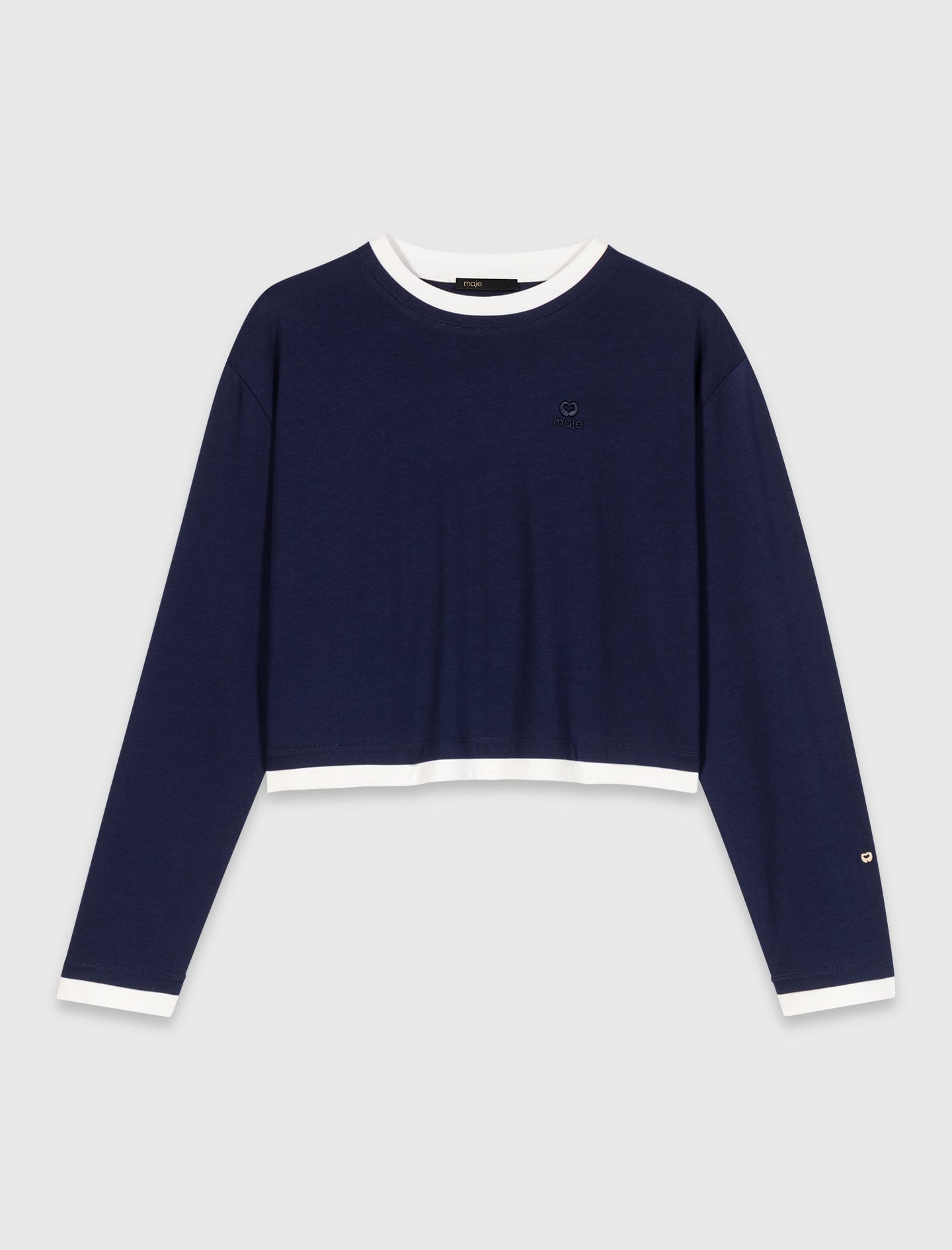 Maje Layered-effect T-shirt