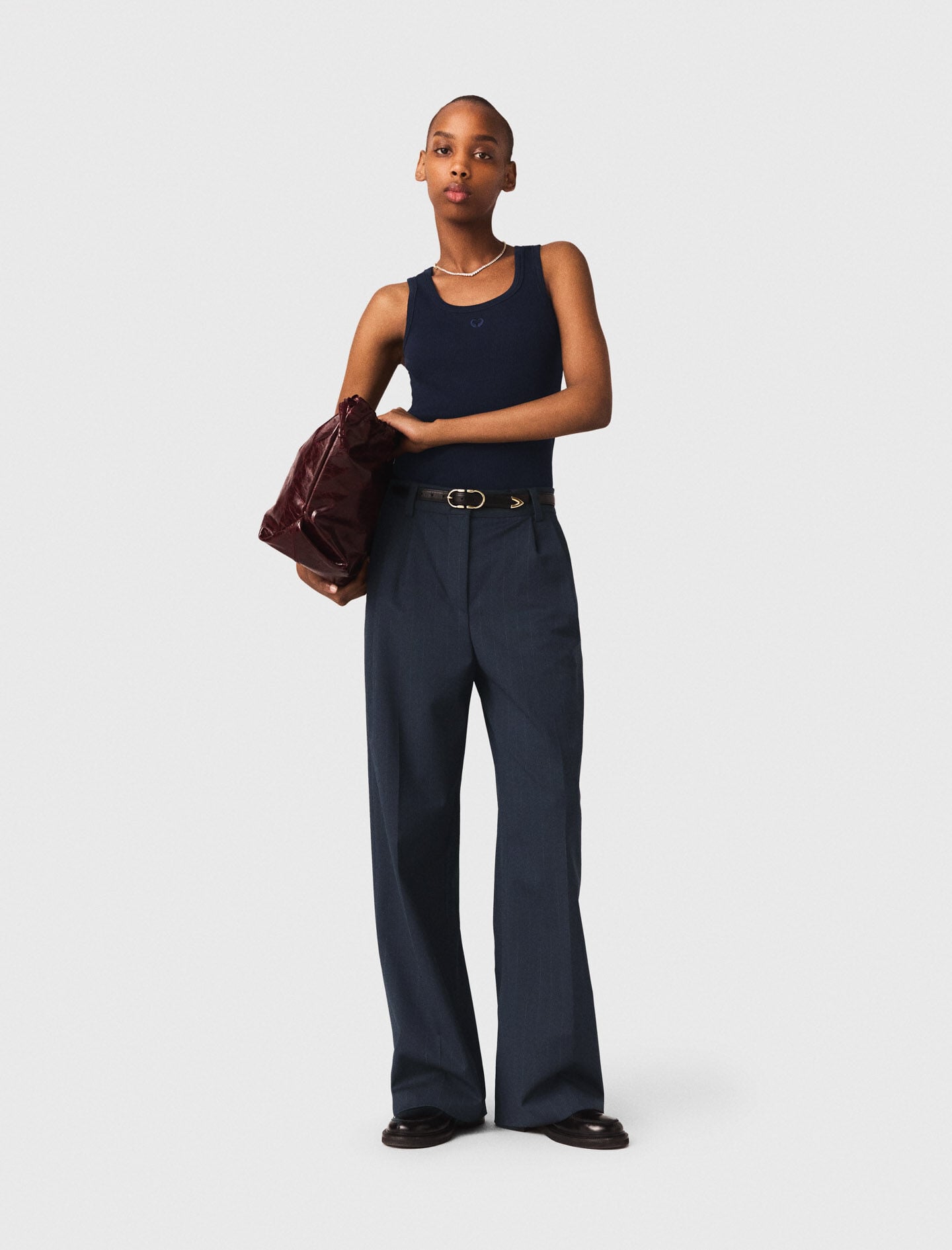 Maje Rib knit tank top