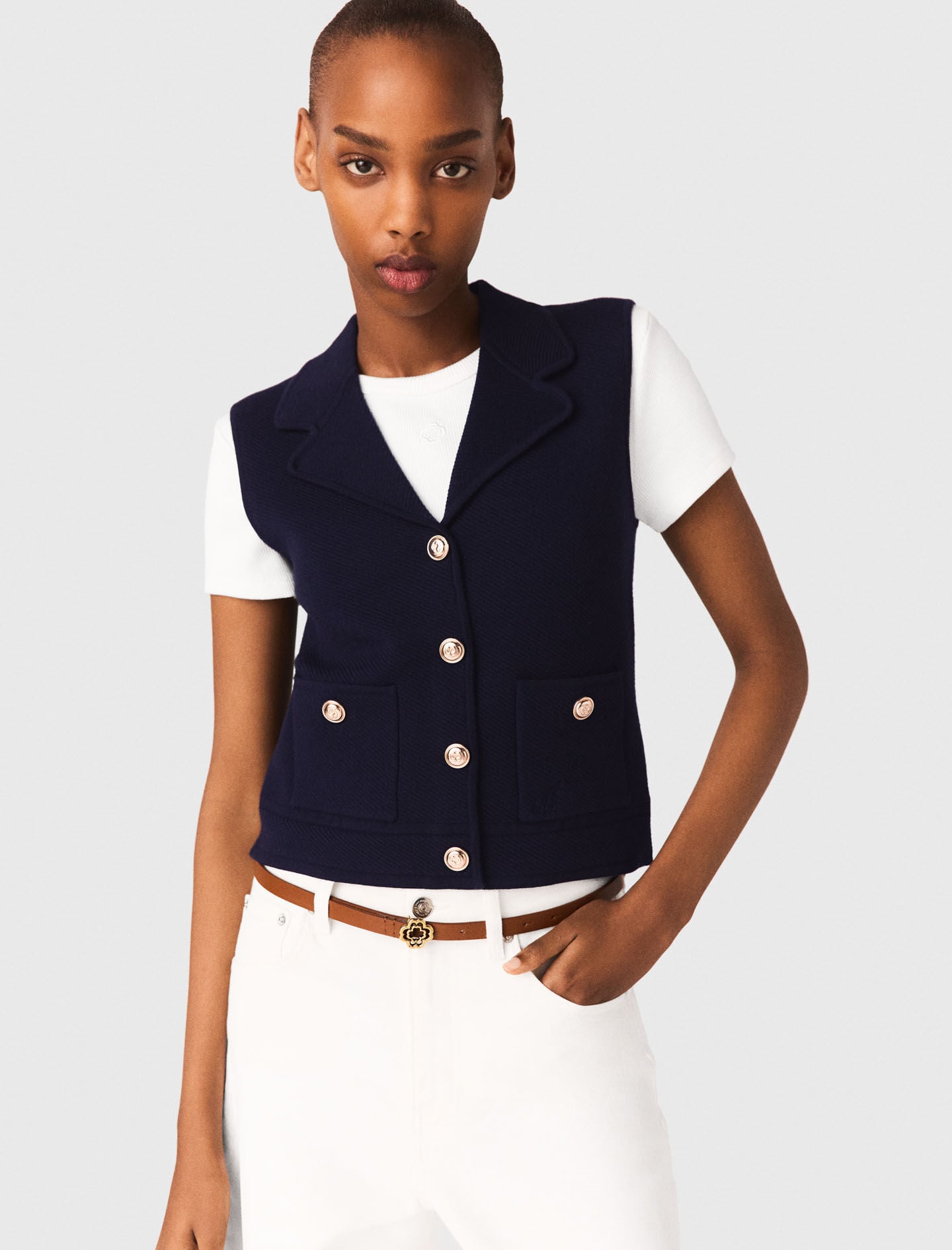 Maje Polo knit cardigan