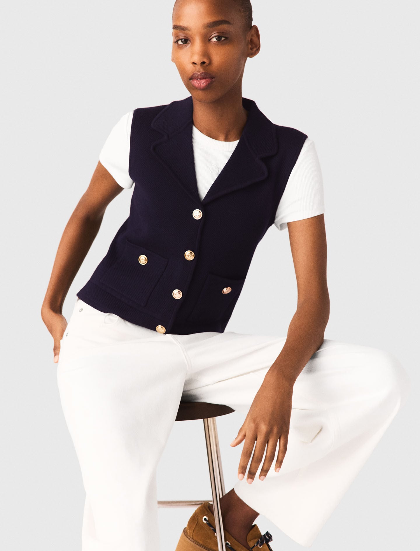 Maje Polo knit cardigan