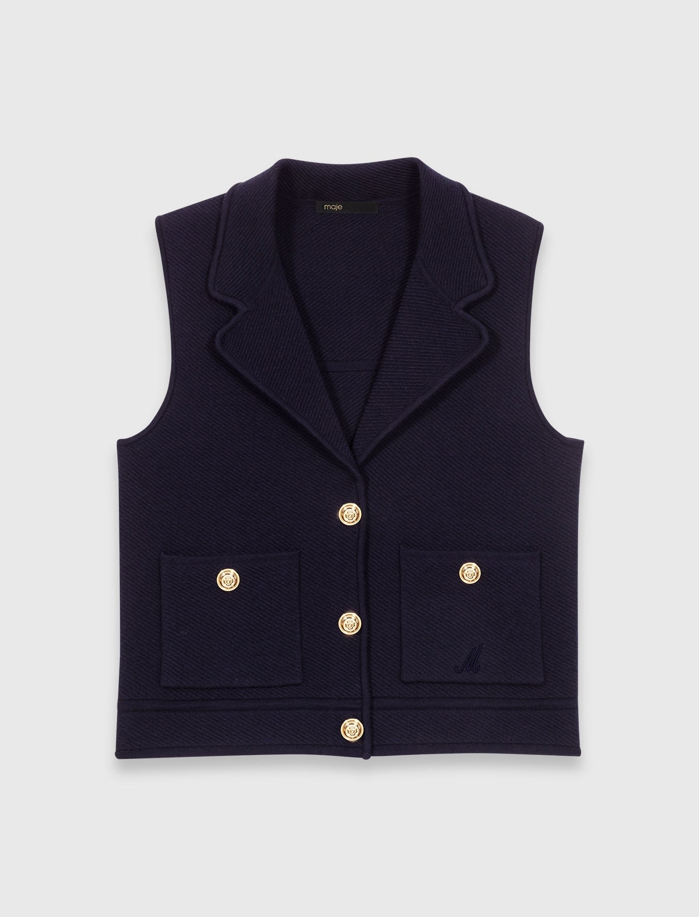Maje Polo knit cardigan