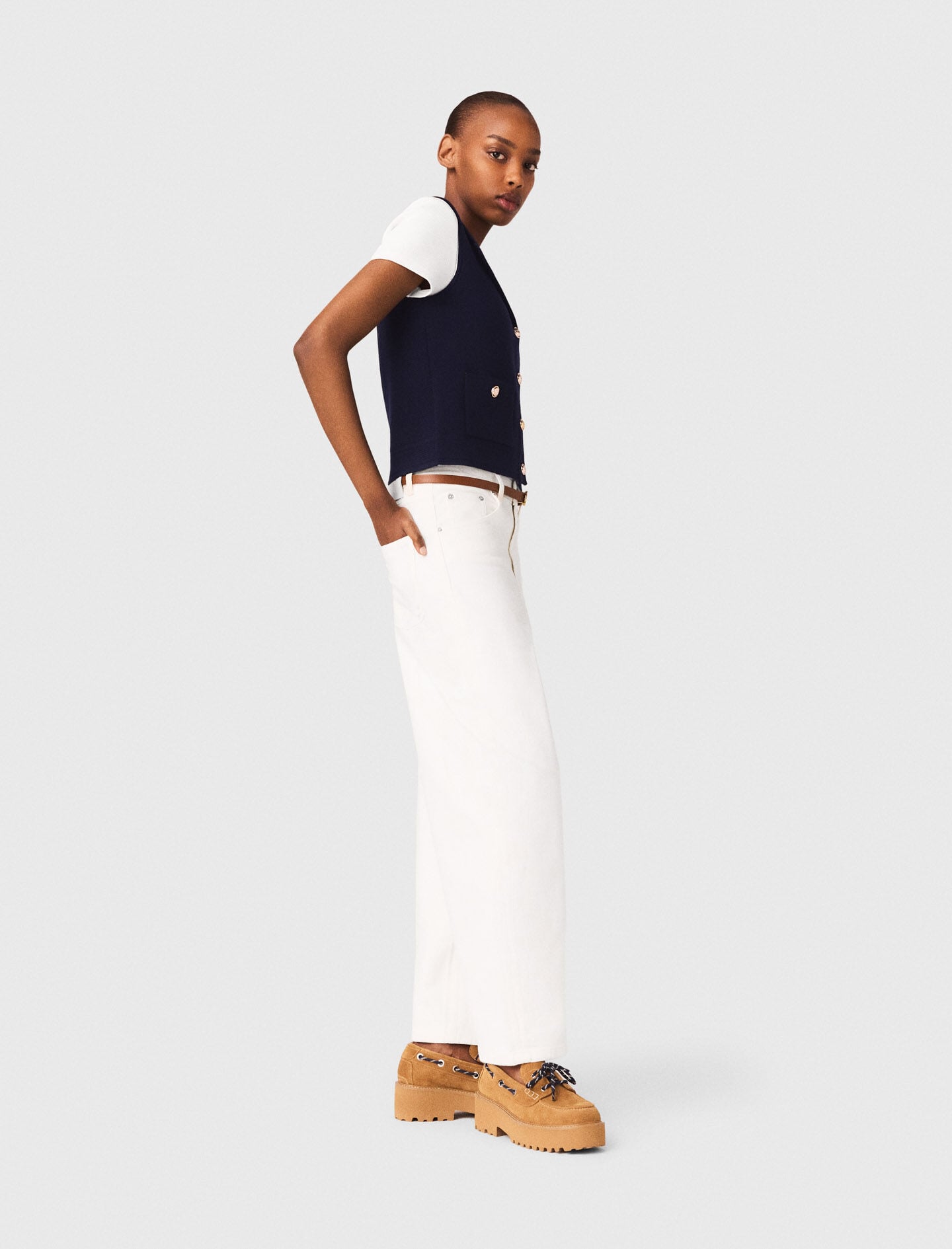 Maje Polo knit cardigan