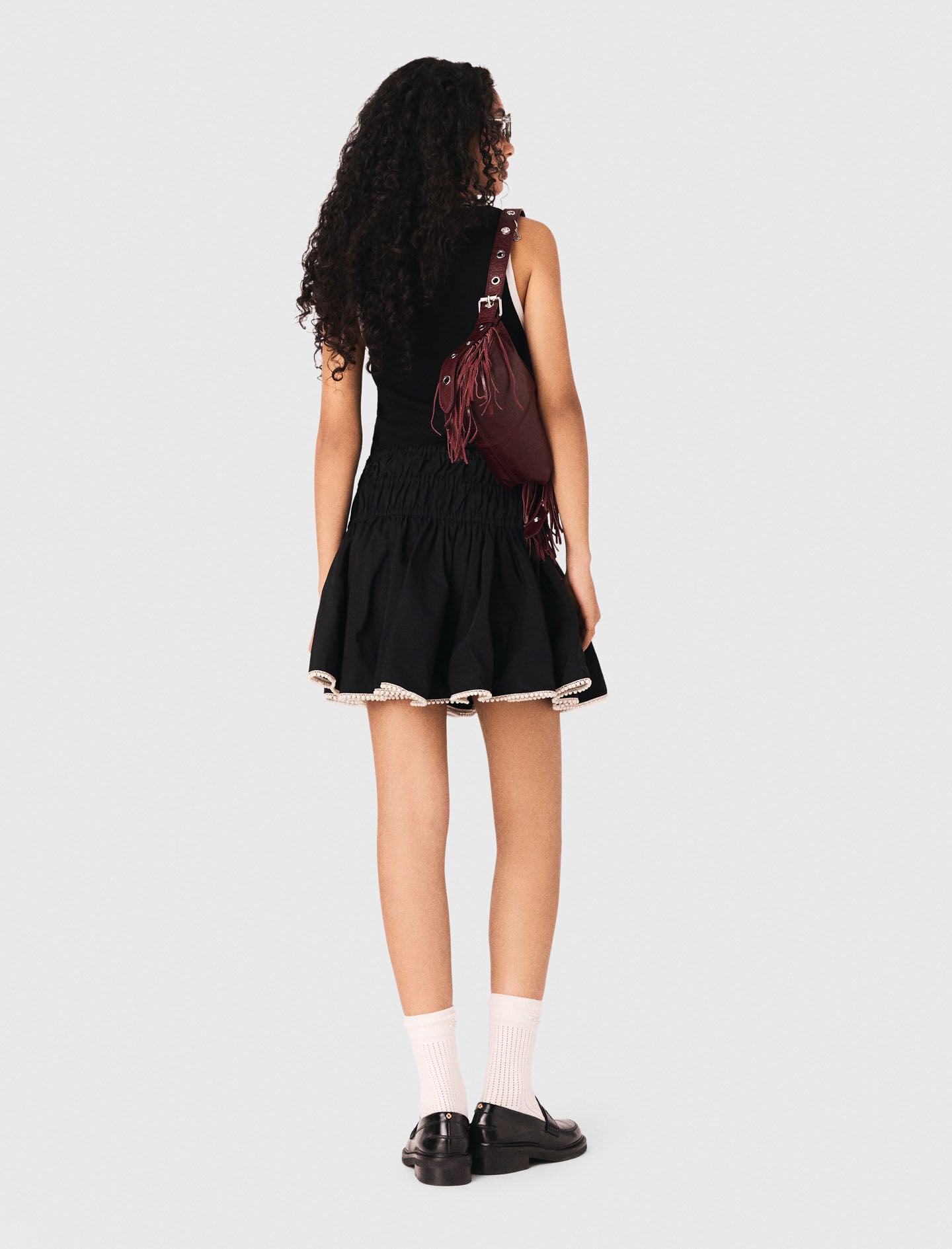 Maje Ribbed vest top