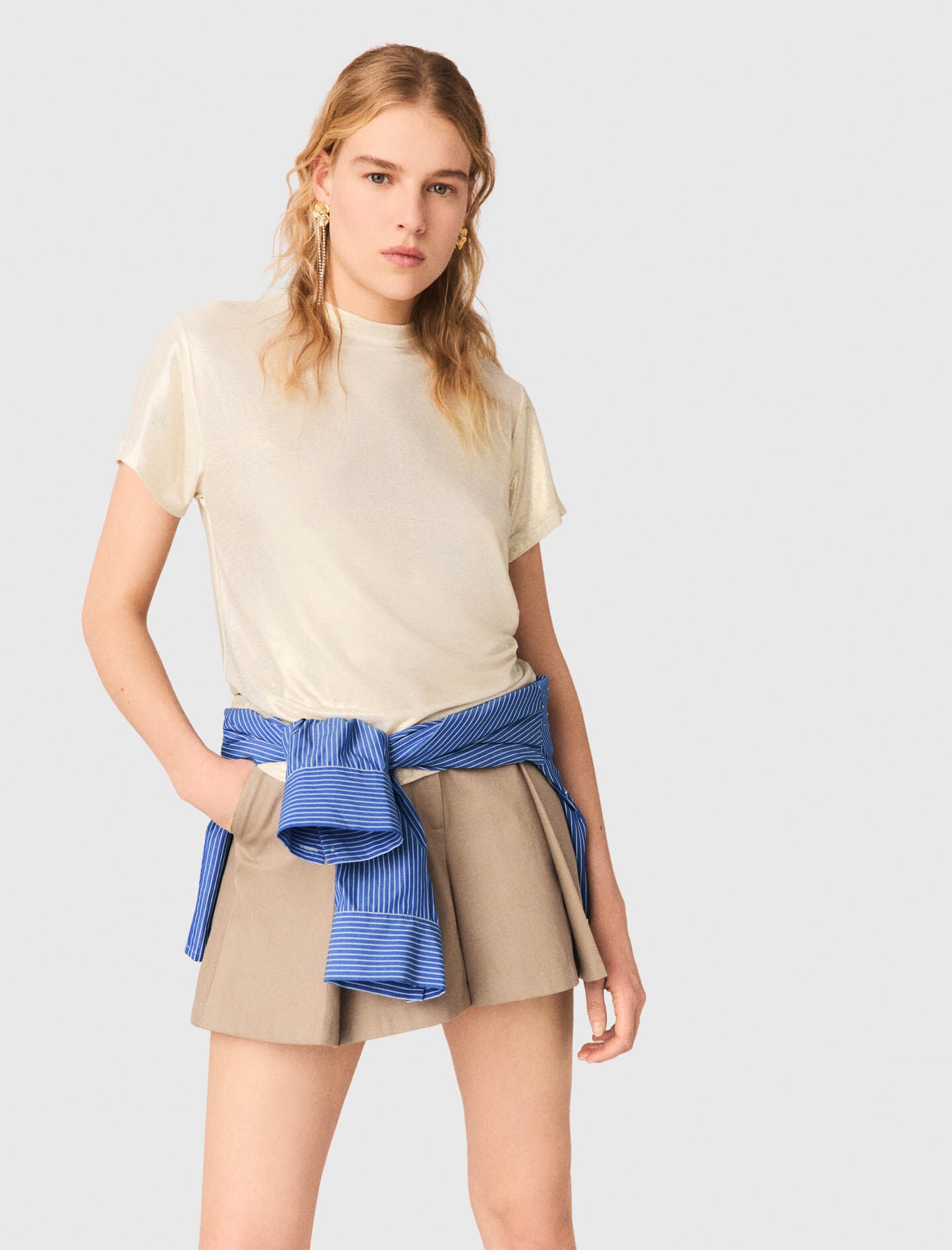 Maje Lamé T-shirt