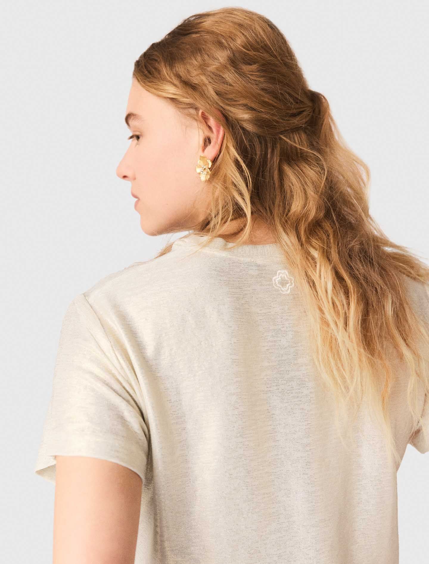 Maje Lamé T-shirt
