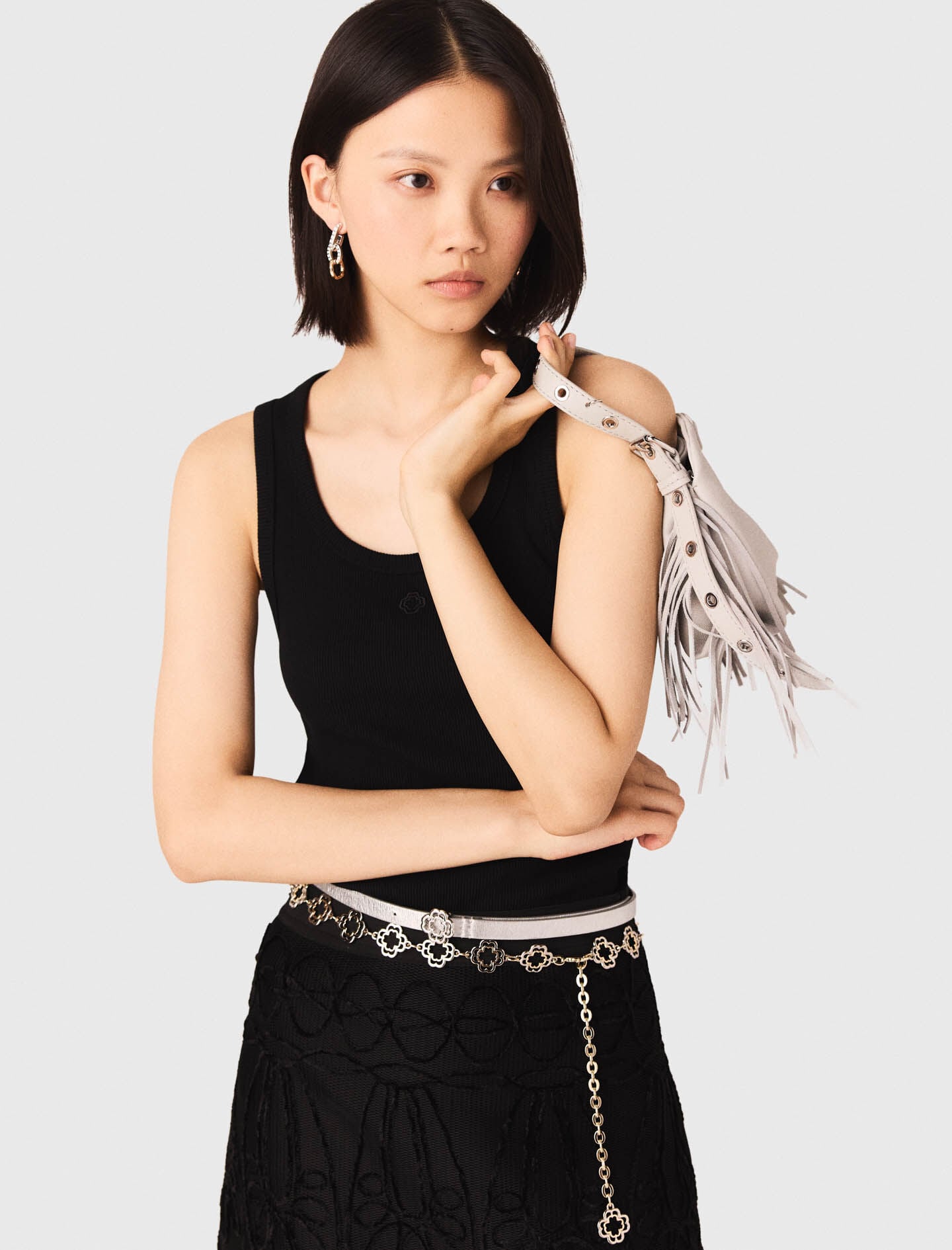 Maje Rib knit tank top