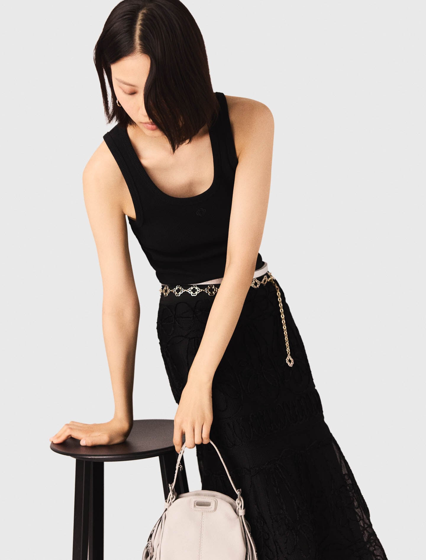 Maje Rib knit tank top