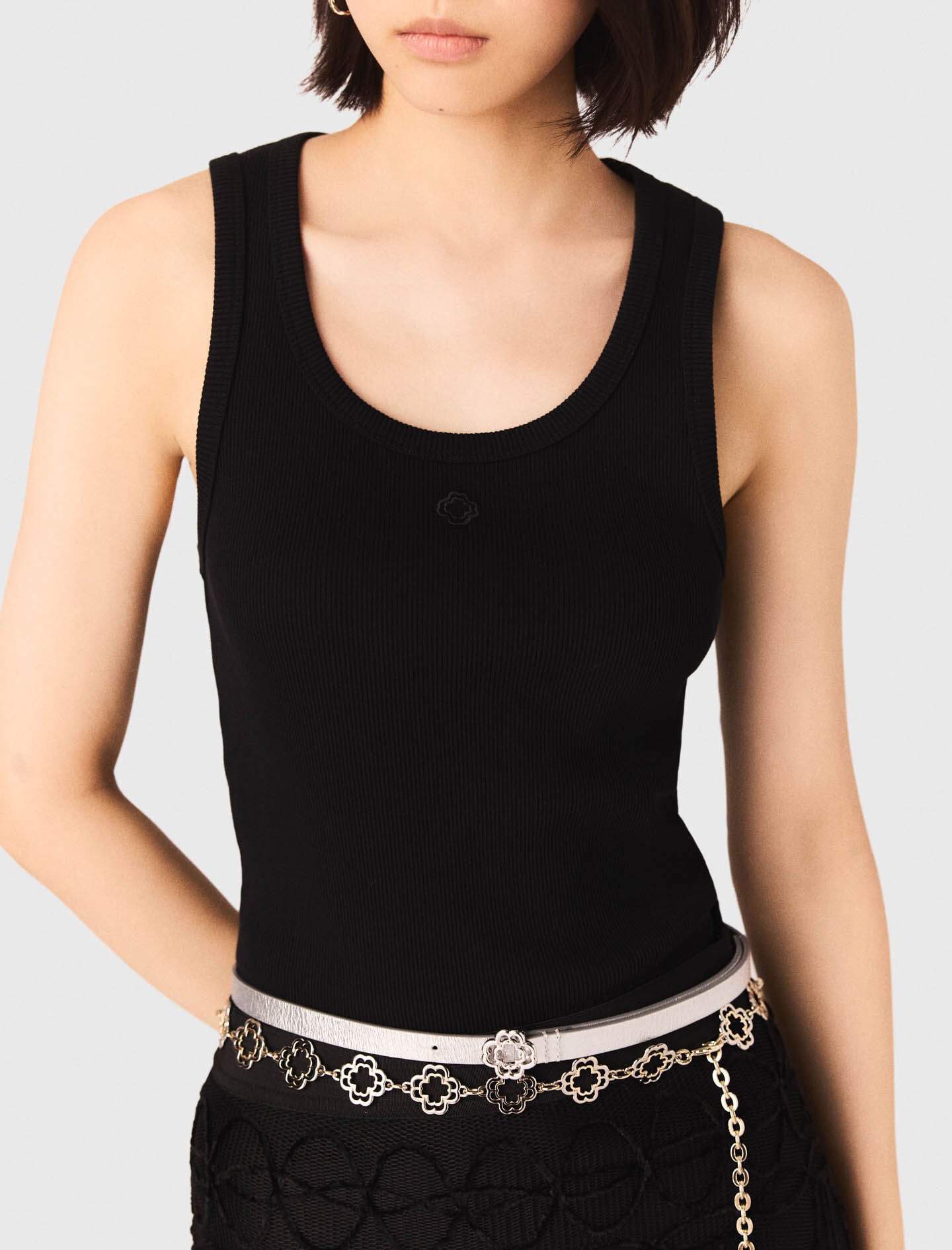 Maje Rib knit tank top