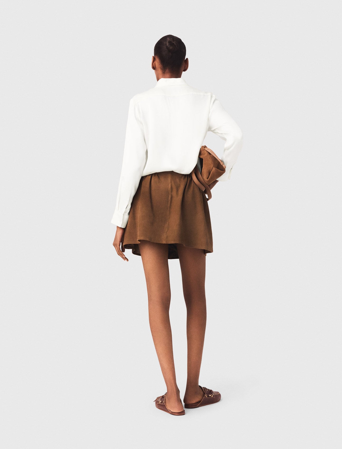 Maje White silk blouse