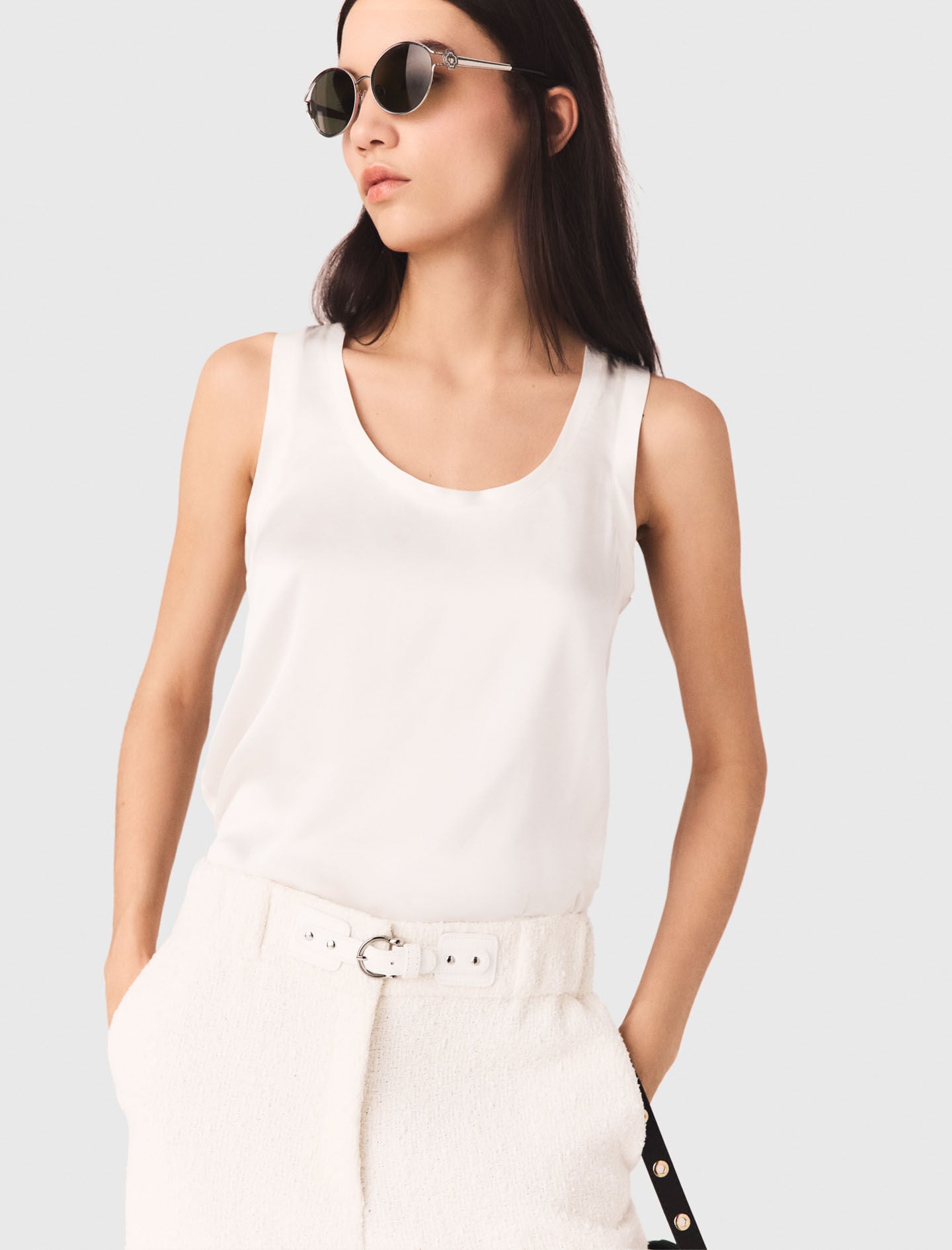 Maje Silk tank top