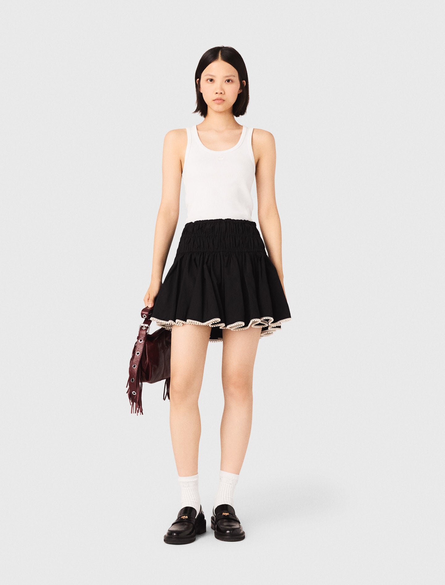 Maje Rib knit tank top