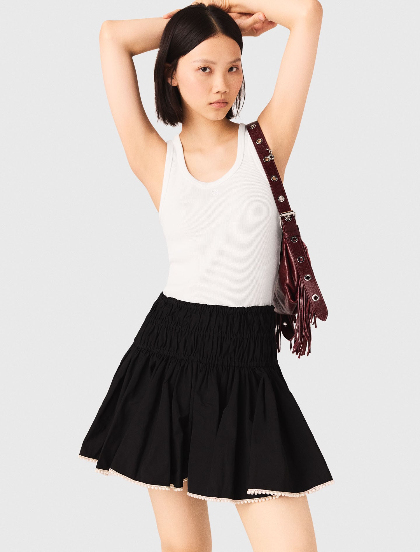 Maje Rib knit tank top