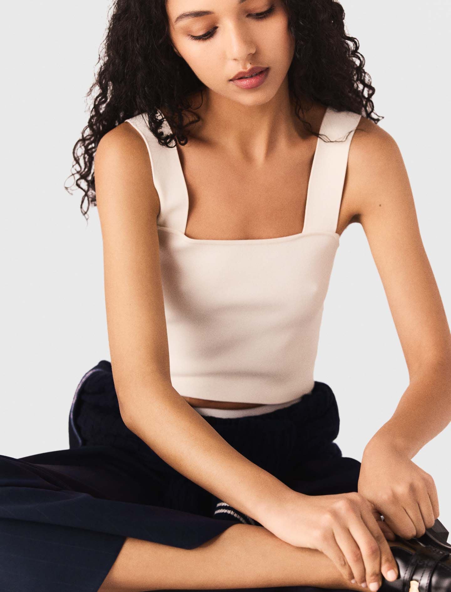Maje Knit crop top