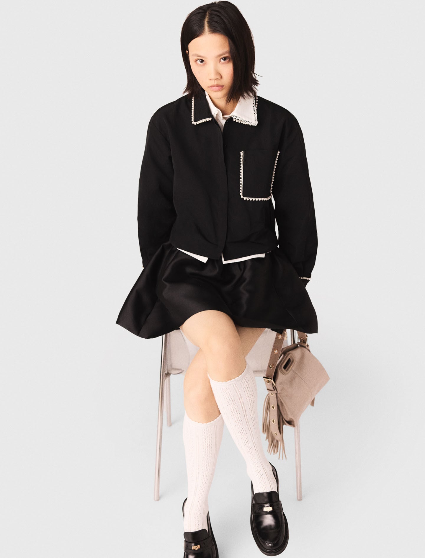Maje Taffeta shirt