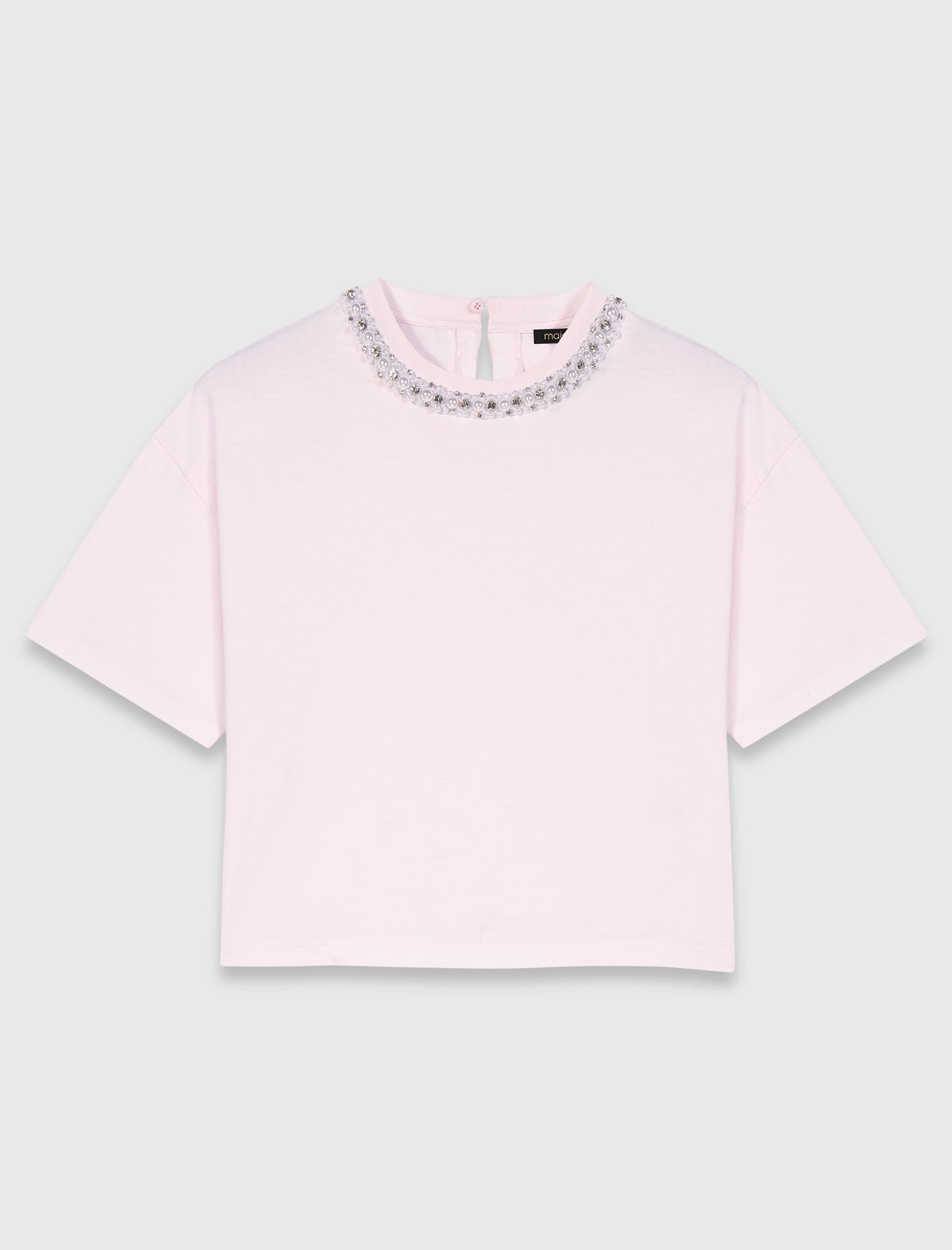 Maje Jewellery neck T-shirt