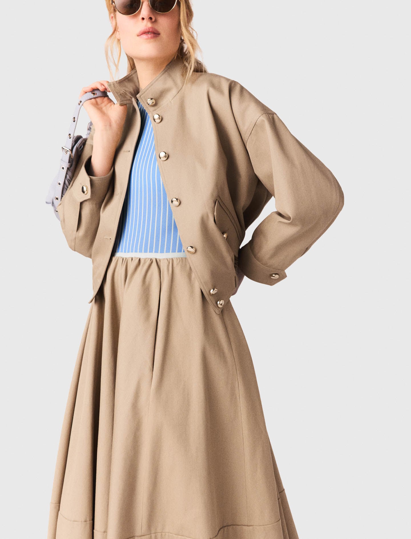 Maje Cotton bomber jacket