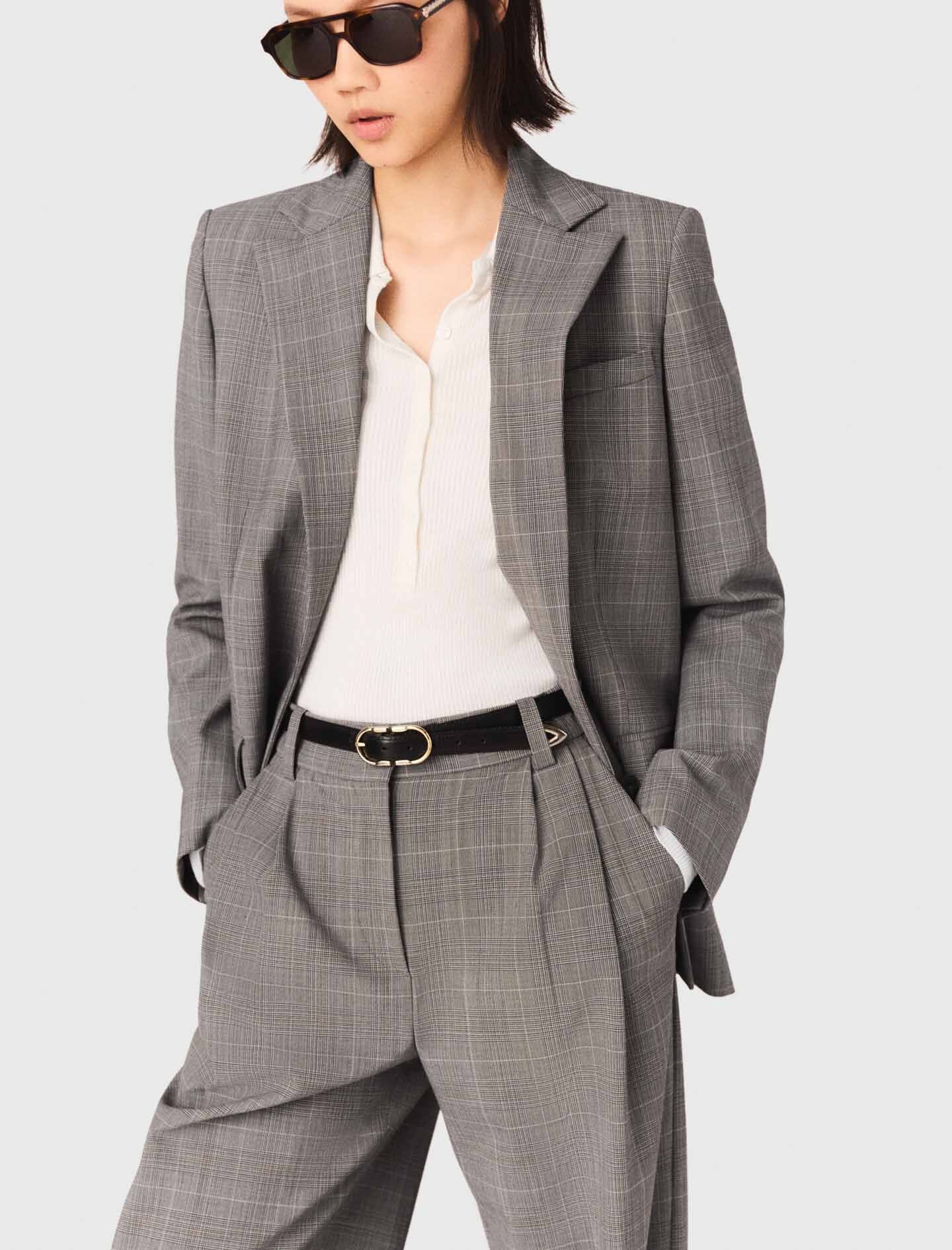 Maje Checked suit jacket