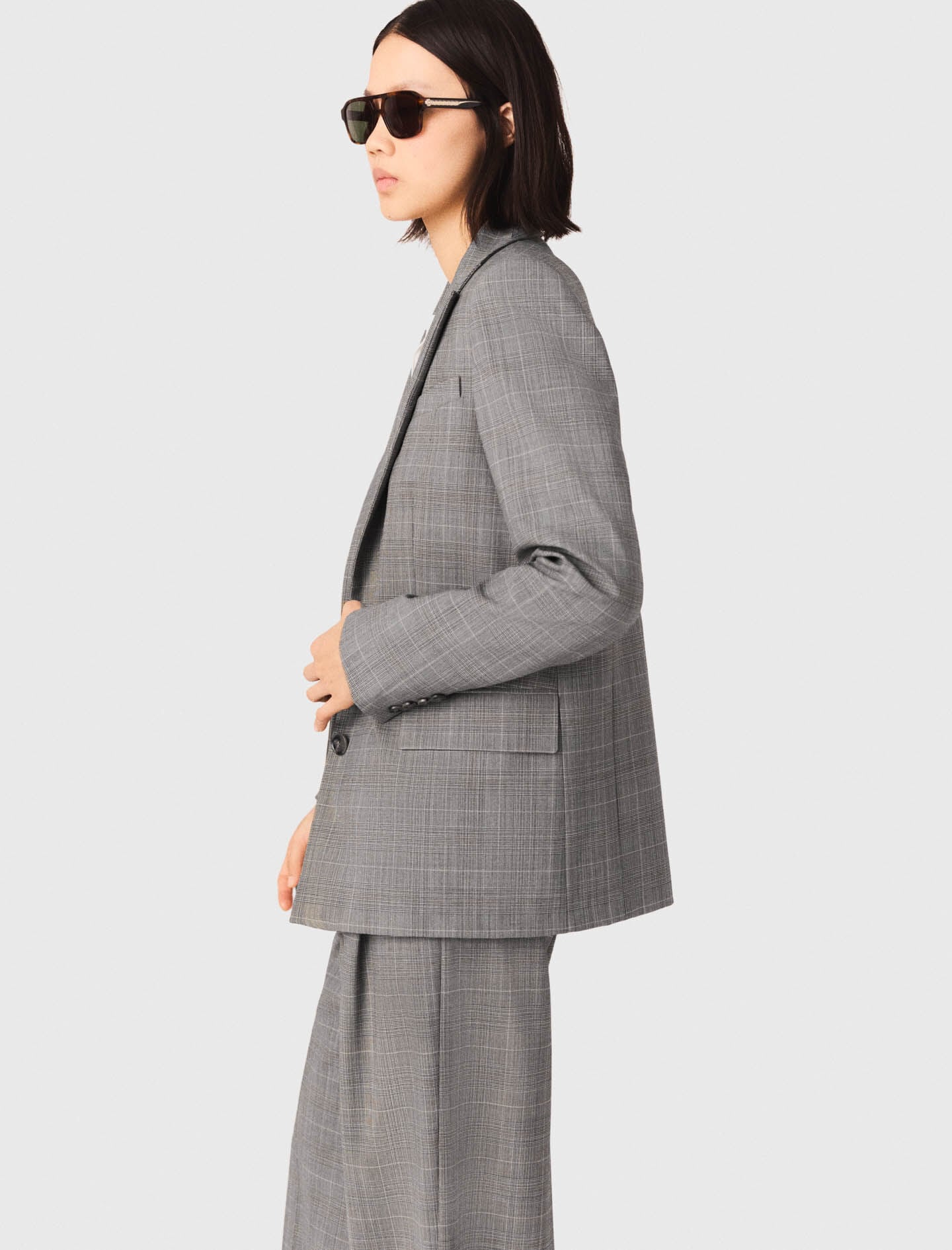 Maje Checked suit jacket