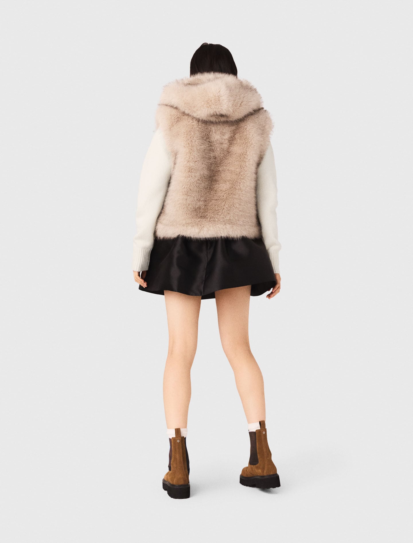 Maje Short faux fur jacket