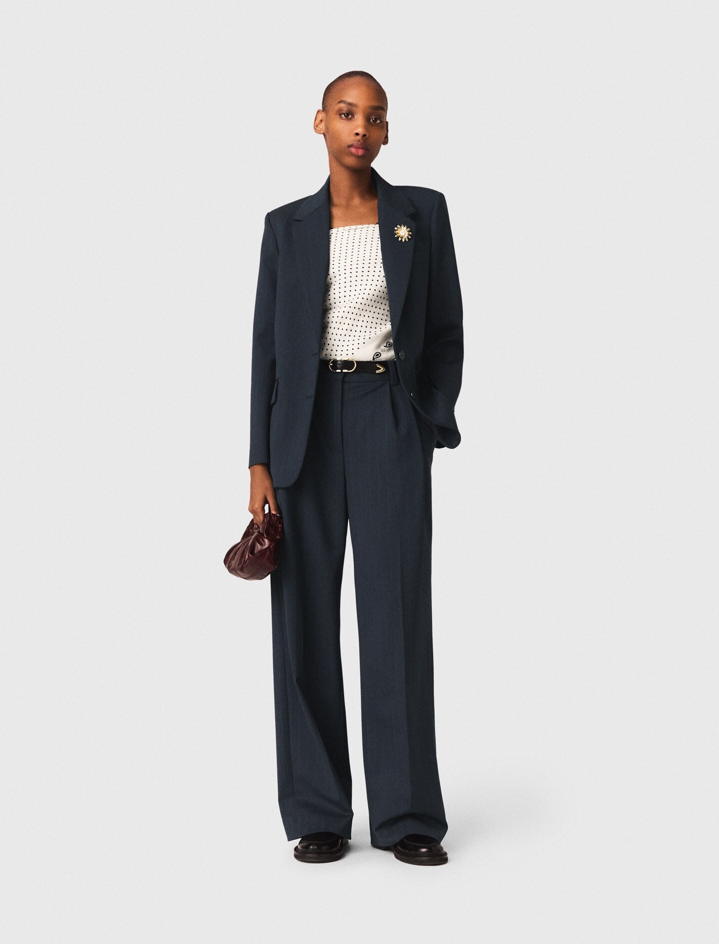 Maje Pinstripe suit jacket