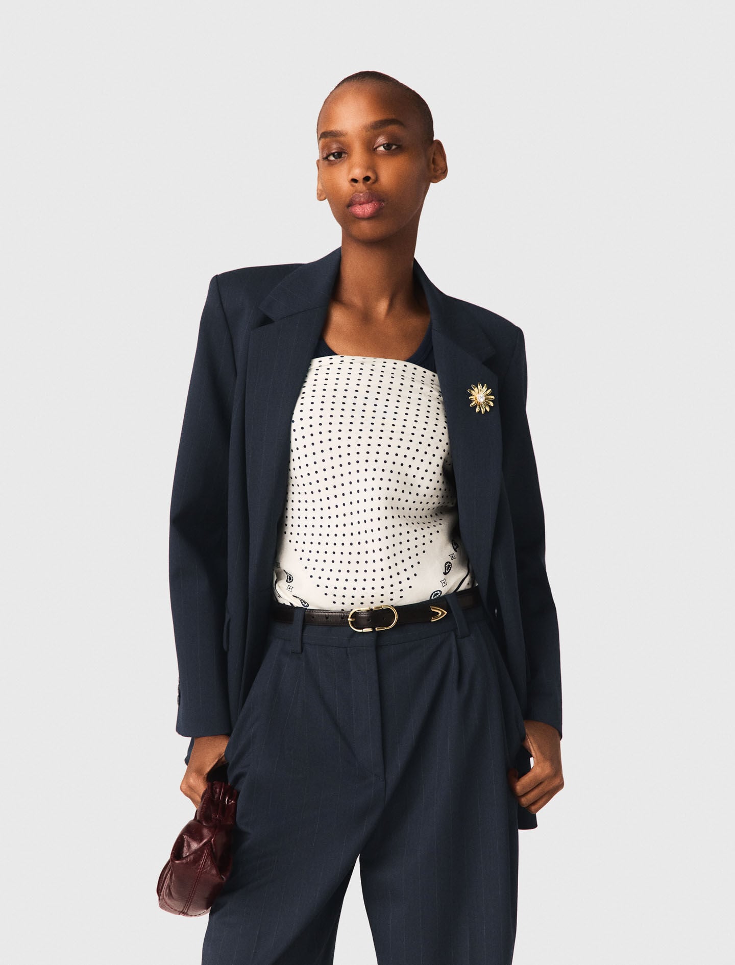 Maje Pinstripe suit jacket