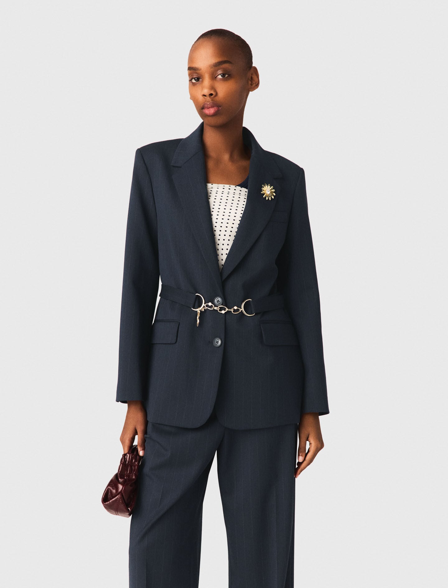 Maje Pinstripe suit jacket