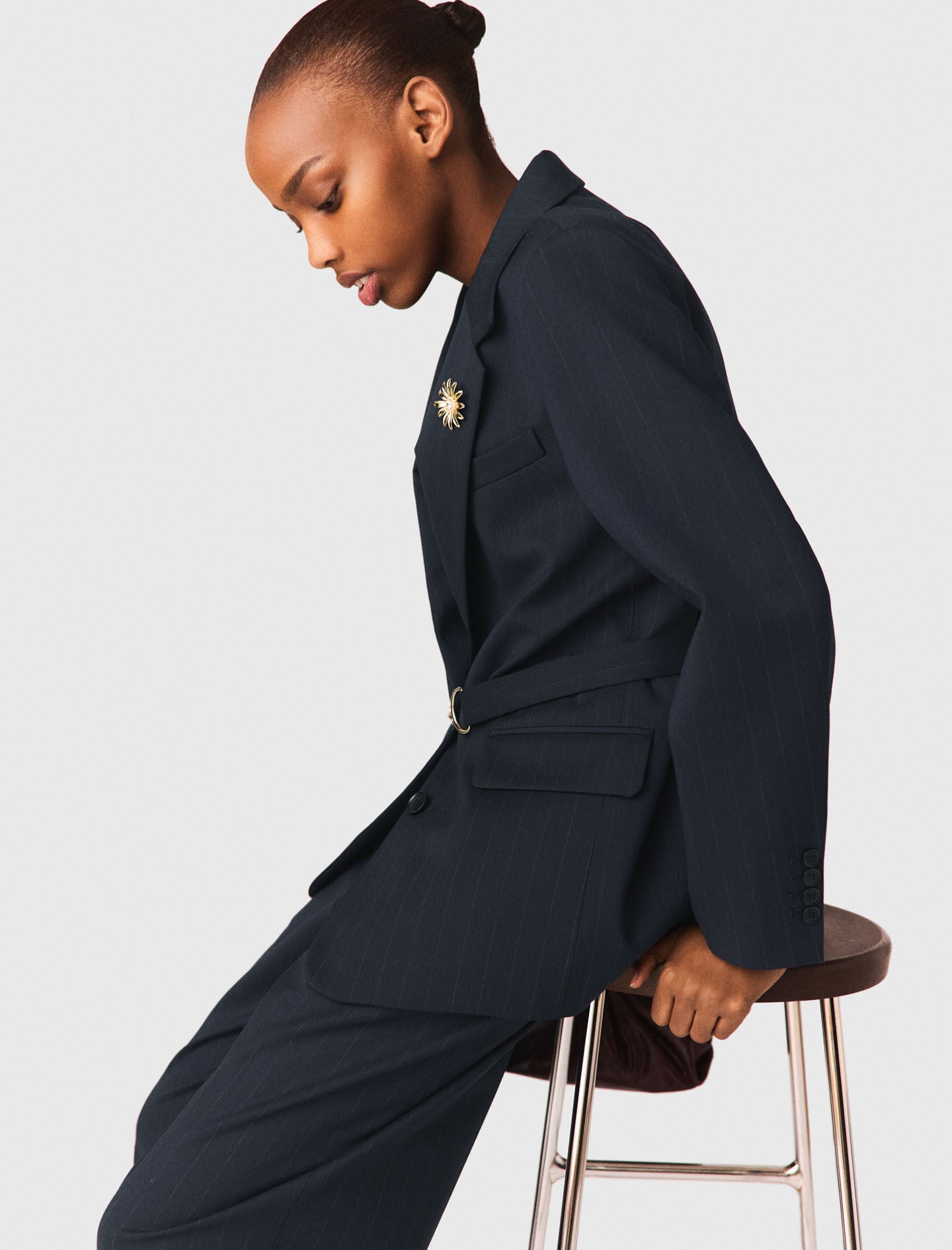 Maje Pinstripe suit jacket