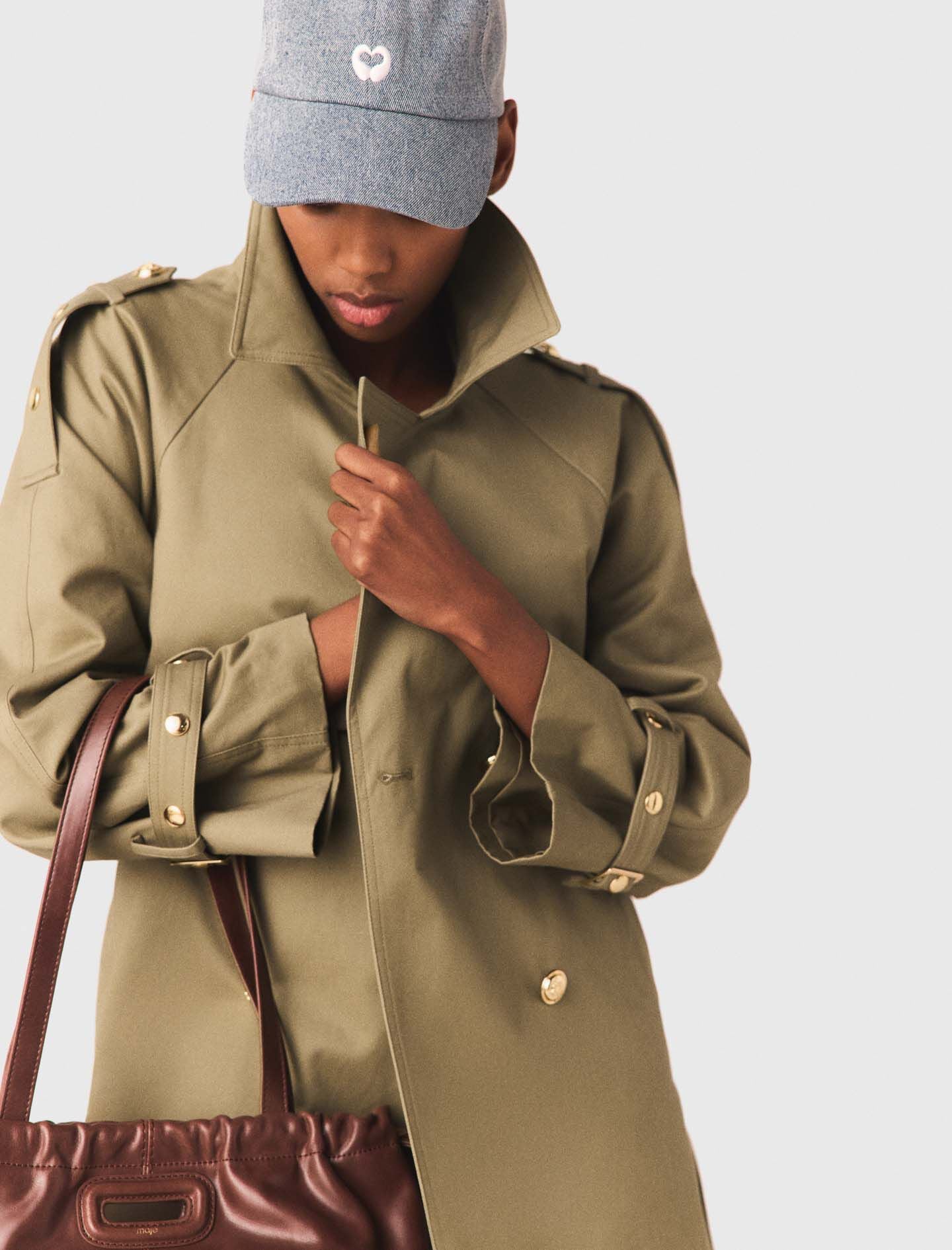 Maje Studded trench coat