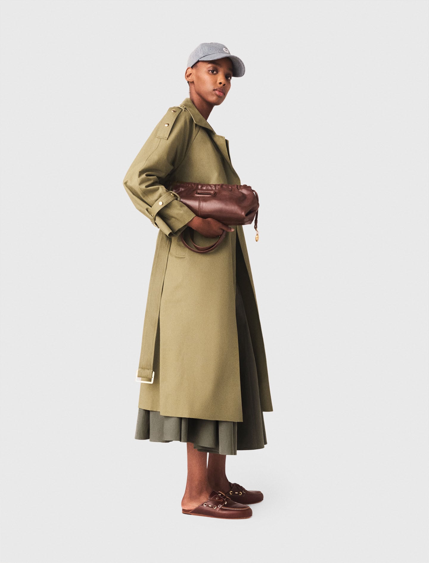 Maje Studded trench coat