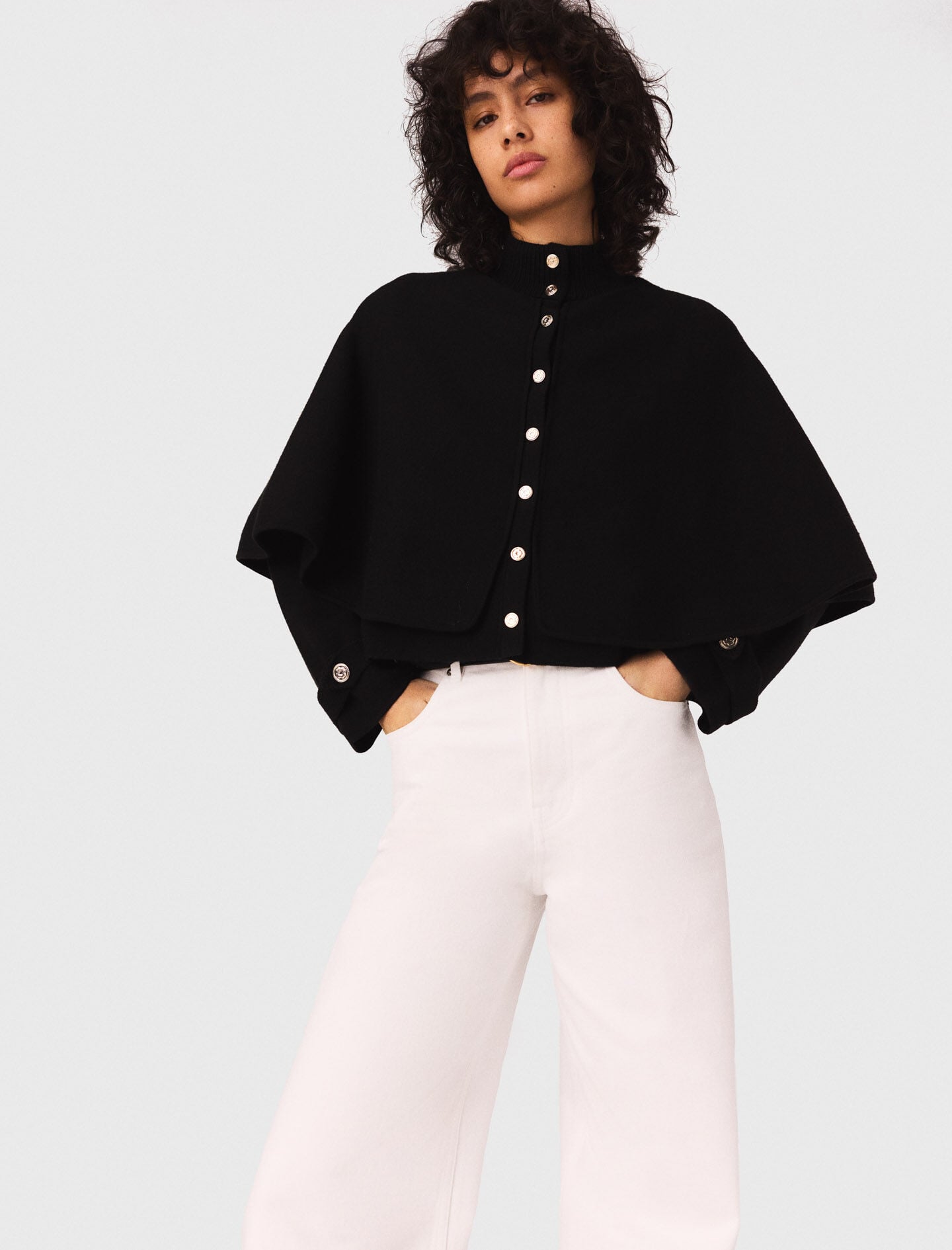 Maje Cape-effect cardigan