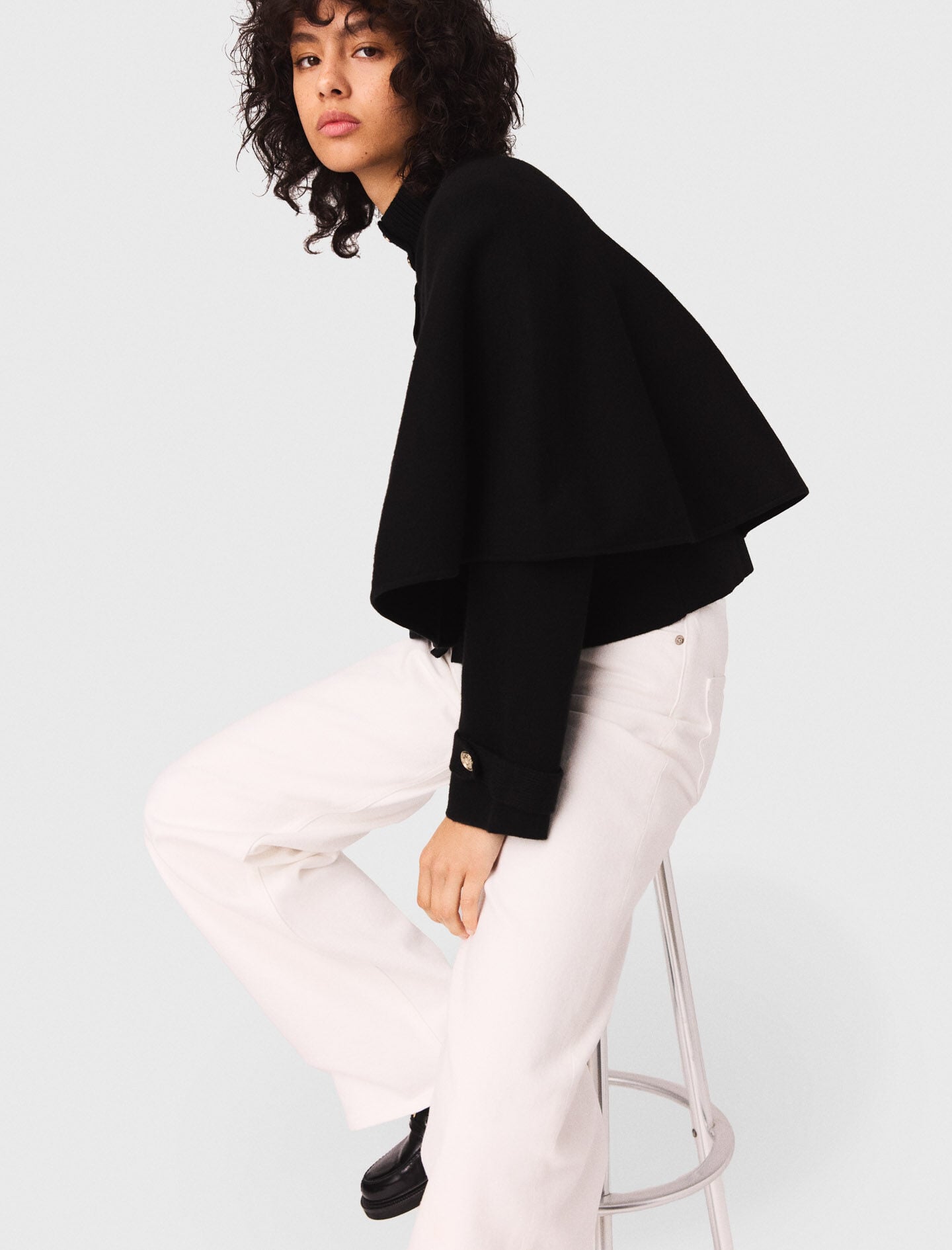 Maje Cape-effect cardigan