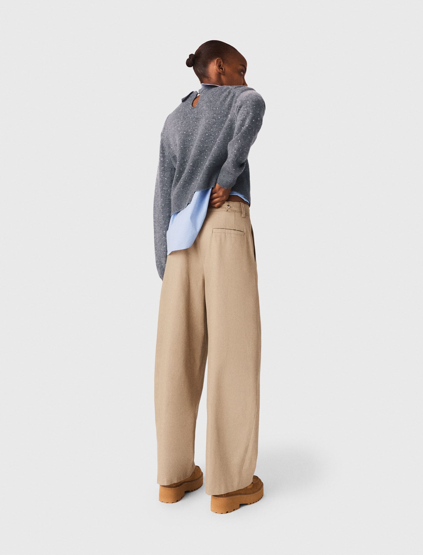 Maje Cotton balloon trousers