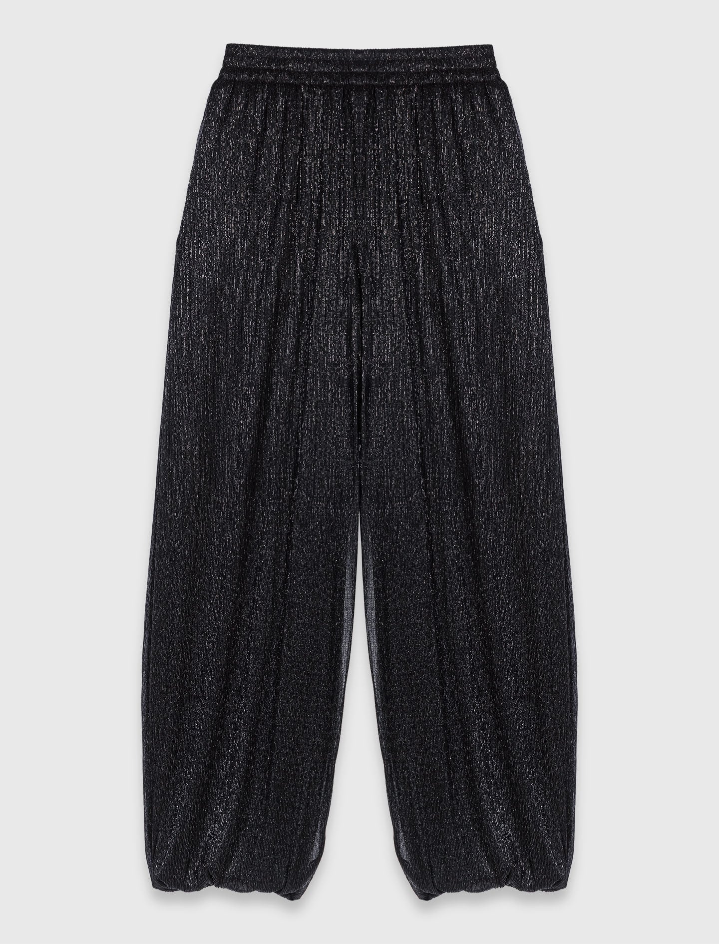 Maje Metallic harem trousers