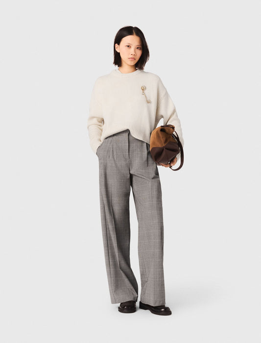 Maje Checked suit trousers