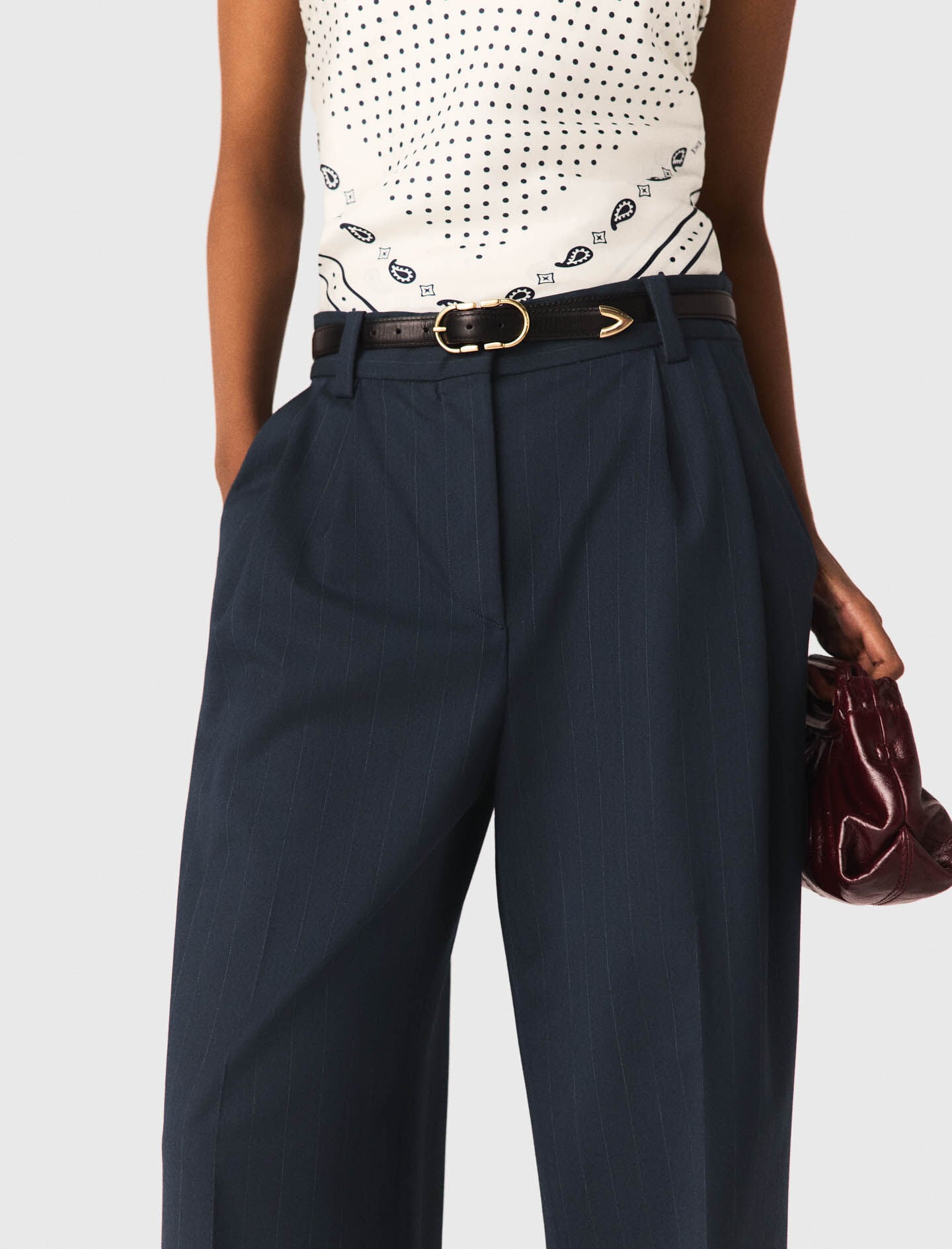 Maje Pinstripe suit trousers
