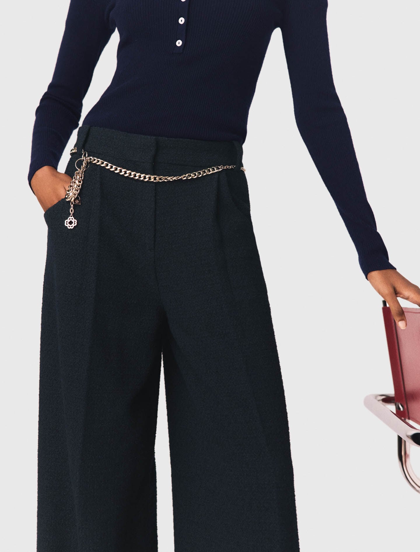 Maje Tweed trousers