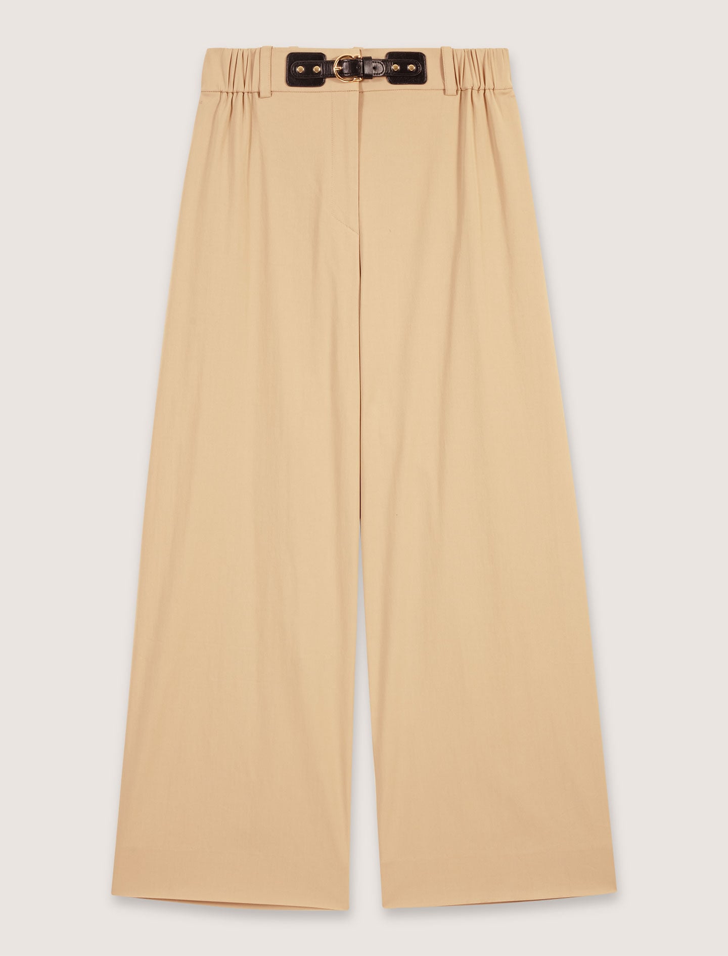 Maje Wide-leg cotton pants