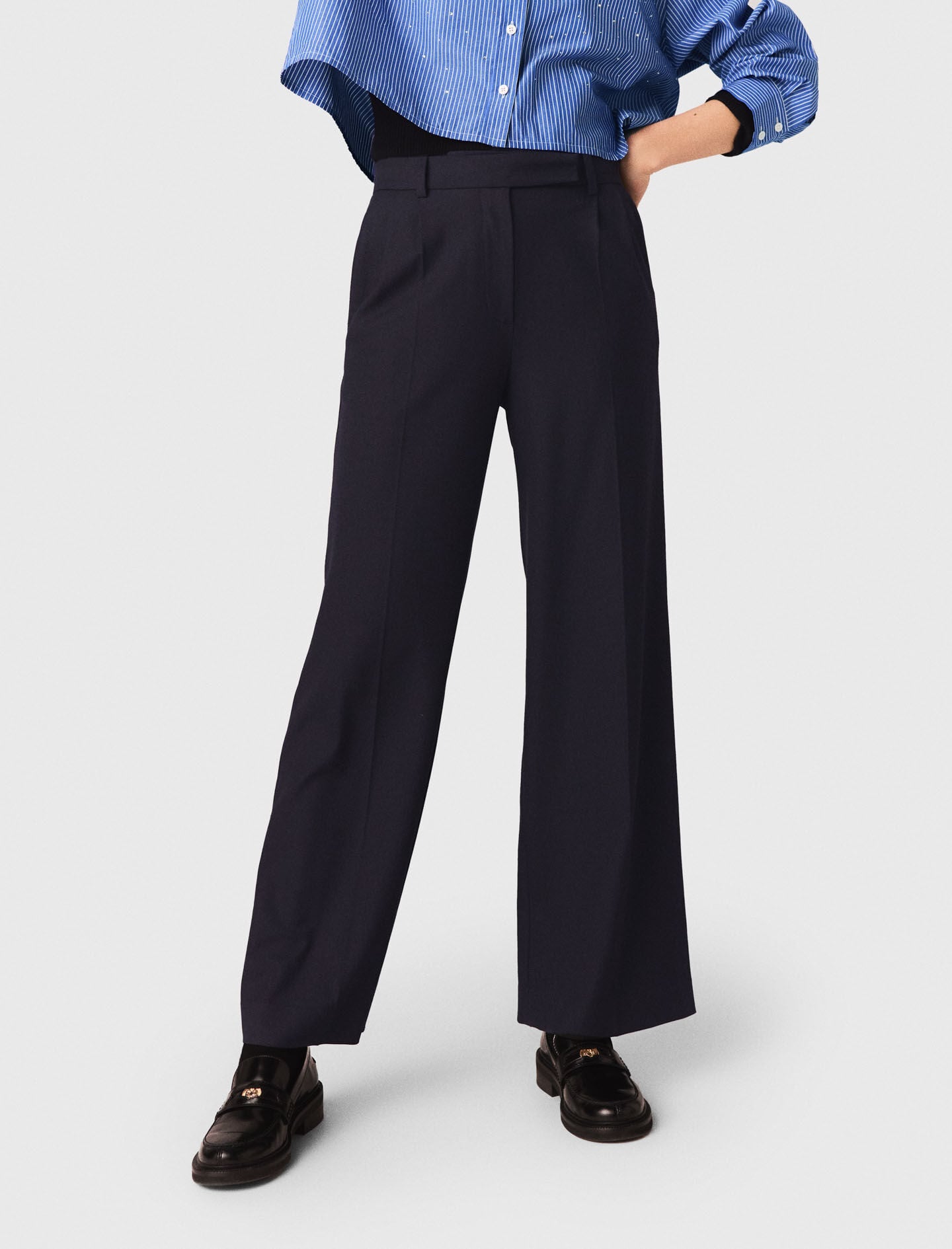 Maje Wide-leg suit trousers