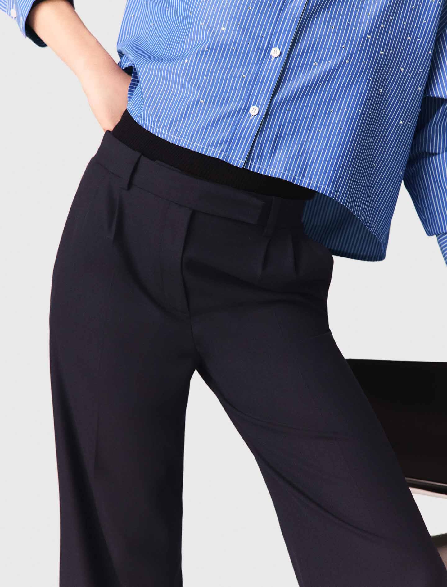 Maje Wide-leg suit trousers
