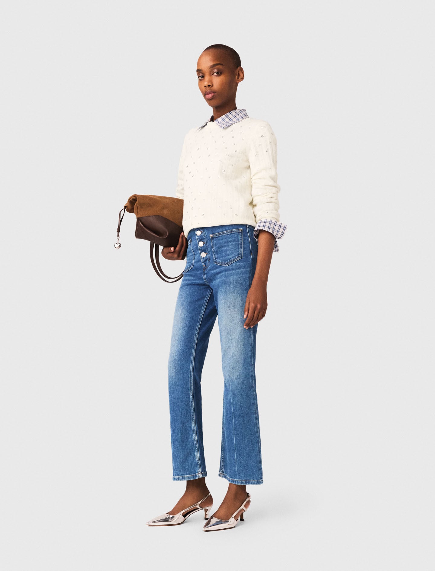 Maje Denim jeans with pockets